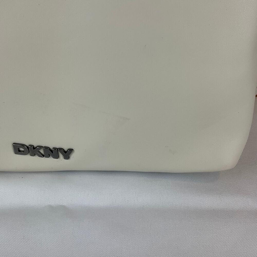 DKNY Ellis Tri Comp Crossbody Purse - Ivory, about 7x11x2 inches - Picture 5 of 11